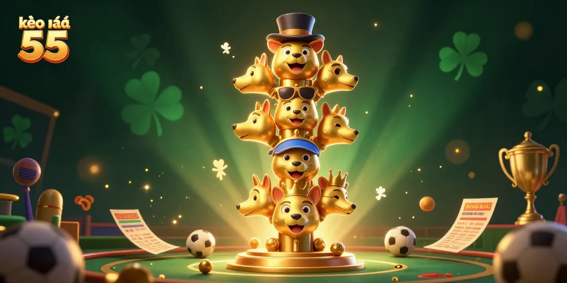 Betting on kèo nhà cái 55 with vibrant sports elements and captivating visuals